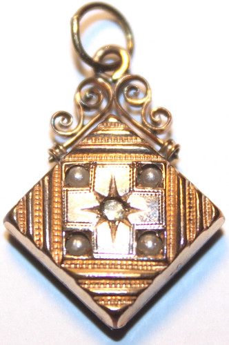 Biedermeier anhänger mit - biedermeier,
