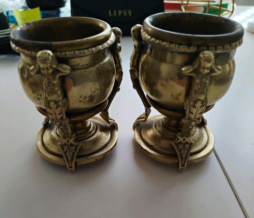 Antique pair brass - antique, of