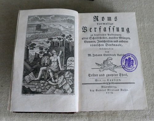 1778 antikes buch - rom, antike