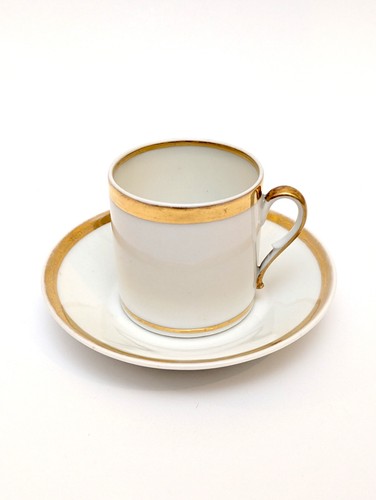 Biedermeier tasse untertasse - biedermeier,