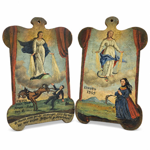 Antikes voto paar 1843 - paar,