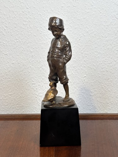 Antike bronze figur julius - bronze,