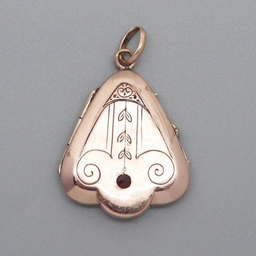 Jugendstil medaillon anhänger - jugendstil,