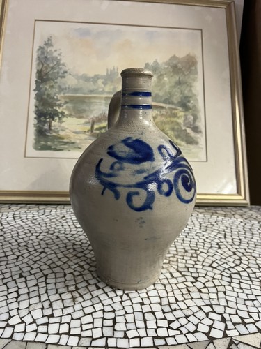 Antiker steinzeug krug - steinzeug, flasche