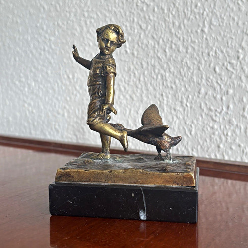 Antike art déco bronzefigur - antike, art-déco