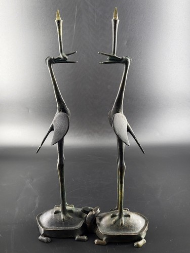 Paar kerzenhalter bronze - paar,