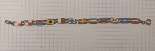 Flaggenarmband antik selten - ,