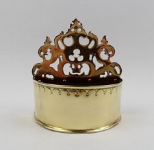 Wandtasche Messing mit Krone