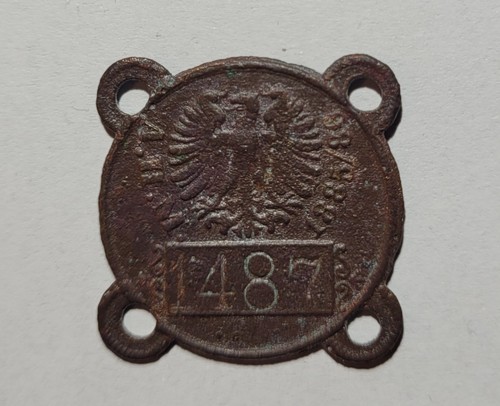Antikes hundemarke 1885 mit - antikes, 4