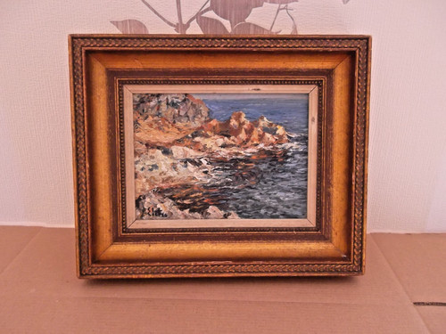Altes ölbild auf holz - ,