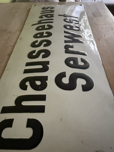Antikes emaille schild - emaille,