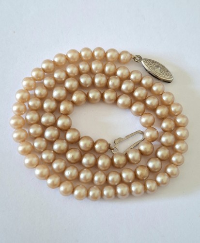 Antike perlenkette creme - in,