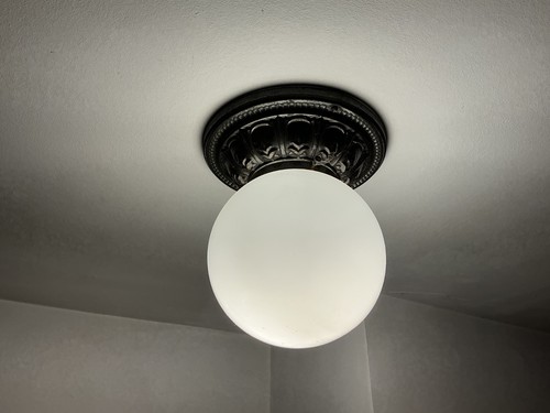 Antike deckenlampe glaskugel - deckenlampe,