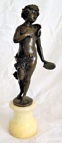 Alte halb akt - alte, bronze
