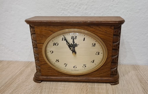Antike holz tischuhr junghans - tischuhr,
