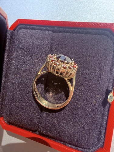 Antiker granat ring gold - antiker,