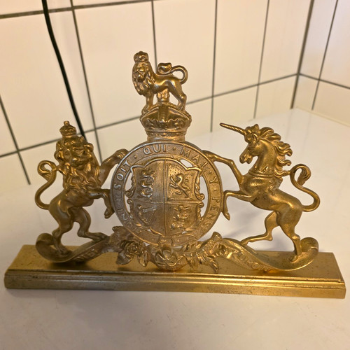 Messing wappenhalter auf - wappenhalter,