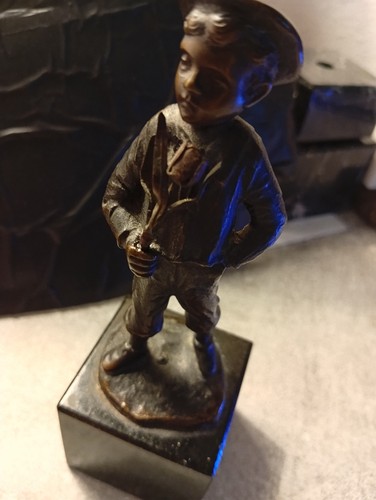 Vintage bronze statue - vintage,