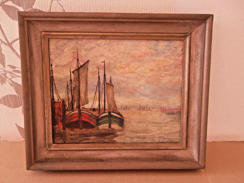 Altes ölbild wandbild - ,