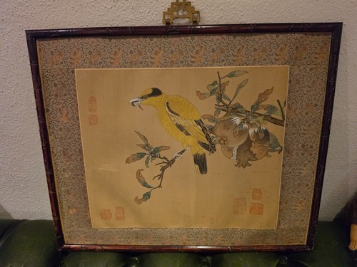 Antikes china seidenmalerei - antikes,